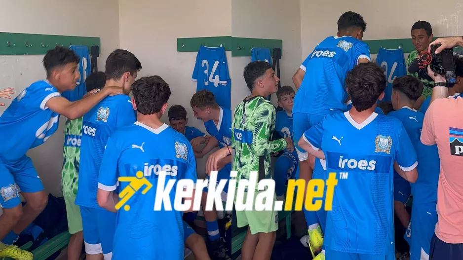 ΒΙΝΤΕΟ/Τραγούδια και συνθήματα στα αποδυτήρια