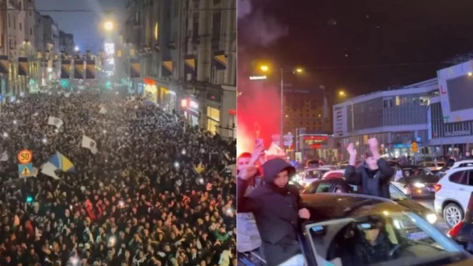 «Βούλιαξε» το Σαράγεβο μετά την πρόκριση της Βοσνίας στο Μουντιάλ!