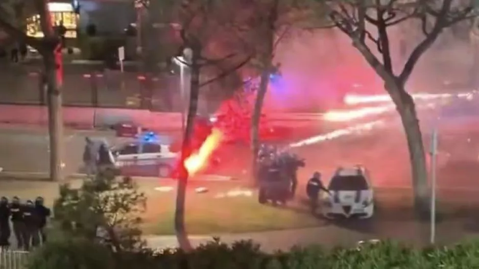 Επεισόδια μετά τον υποβιβασμό (Βίντεο)