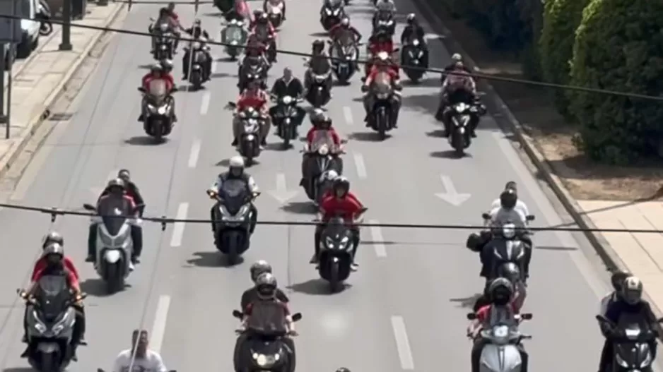 (Βίντεο) Η "ερυθρόλευκη" πορεία με προορισμό... το ΟΑΚΑ!