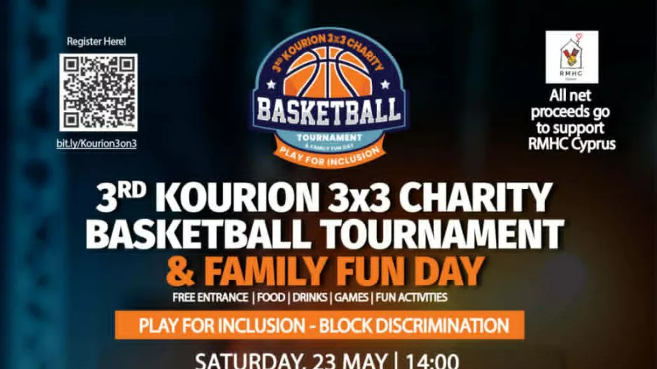«Παίζουμε για τη Συμπερίληψη»: Το 3rd Kourion 3x3 Charity Basketball Tournament & Family Fun Day