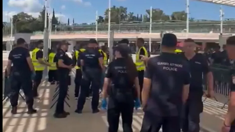 Ισχυρή αστυνομική παρουσία στους προελέγχους του ΟΑΚΑ