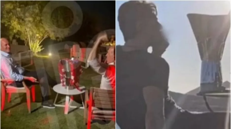 Καζούρα... Αγγελόπουλων με το τρόπαιο στο τραπεζάκι!