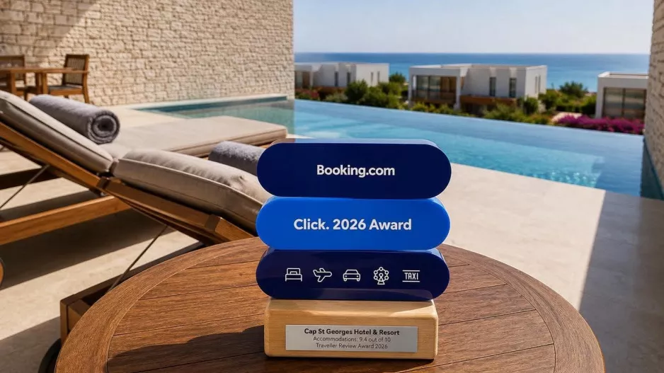 Το Cap St Georges Hotel & Resort στα Booking.com Click. EMEA 2026 Partner Spotlight Awards