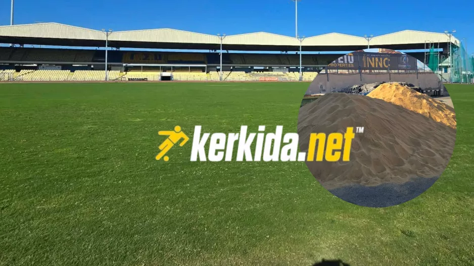 (Φώτος kerkida) Άμμος από την Αίγυπτο για το χορτάρι του Τσιρείου