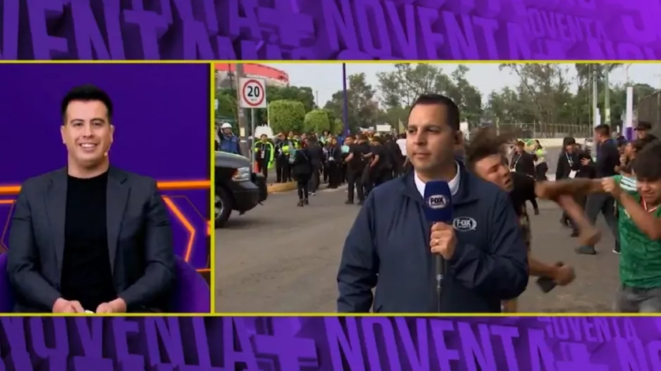 Μεξικανοί έπαιζαν μπουνιές πίσω από ρεπόρτερ (βίντεο)
