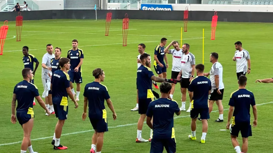(Βίντεο-Φώτος kerkida) Η προπόνηση της Hajduk Split στο "Αλφαμέγα"