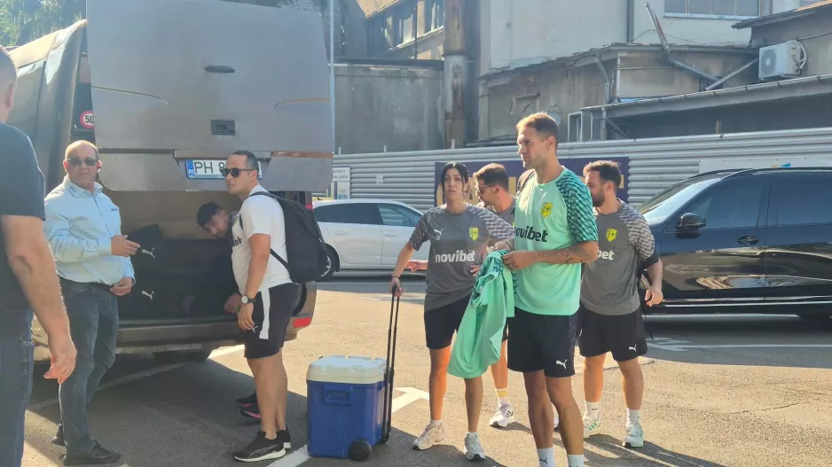 (Φώτος kerkida) Στο Stadion Ilie Oana" η ΑΕΚ