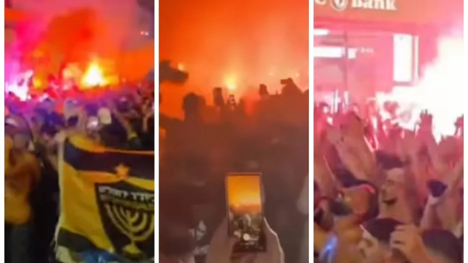 «Τρέλα στο Βουκουρέστι! Οι φίλαθλοι της Μπεϊτάρ Ιερουσαλήμ σε νυχτερινή πορεία στην πόλη