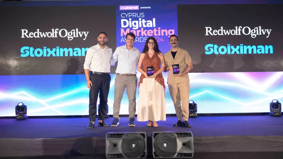 Δύο Gold διακρίσεις για τη Stoiximan Cyprus και τη Redwolf Ogilvy στα Cyprus Digital Marketing Awards