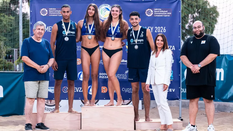 Δύο ασημένια μετάλλια για την Κύπρο στο MEVZA Beach Volleyball U18/U20 Championship!