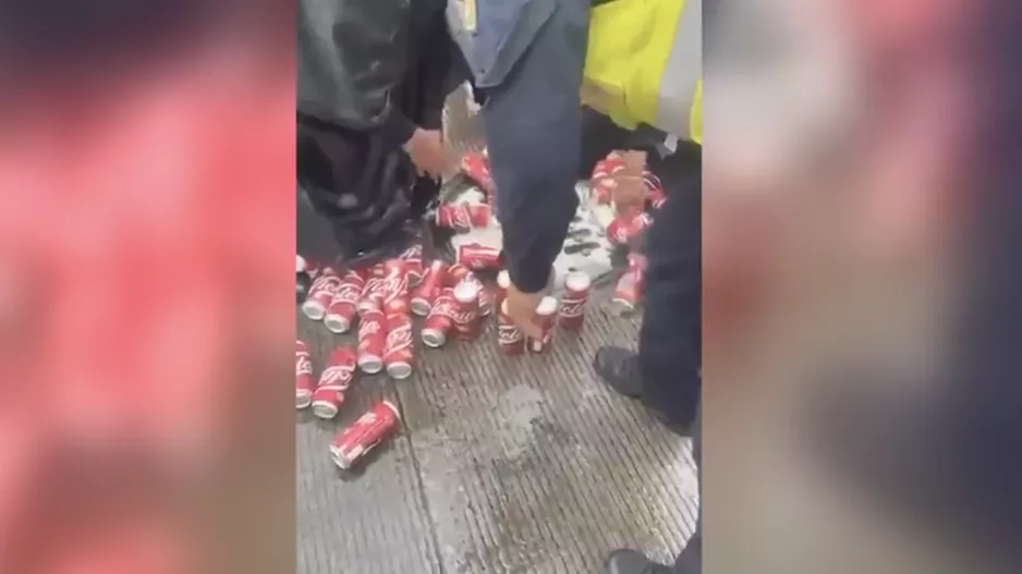 (Βίντεο) Έκρυβαν... αλκοόλ σε κουτάκια αναψυκτικών!