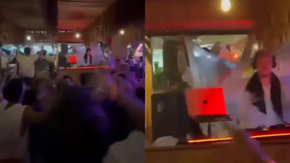 (Βίντεο kerkida)Σημαία Αργεντινής και... "Muchachos" σε μαγαζί στη Λεμεσό