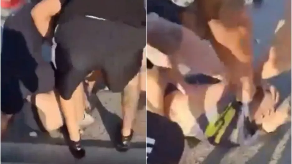 (Μεγάλος θόρυβος)/Βίντεο από τους Ισραηλινούς-Ξυλοδαρμός οπαδού