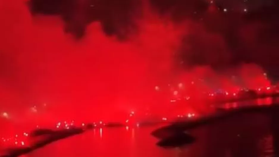 Κάηκε η Νάπολη για τα 100χρονα! (Βίντεο)