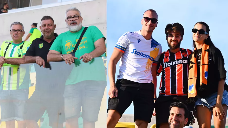 ΦΩΤΟΣ/Ο κόσμος ΑΕΚ και ΑΠΟΕΛ
