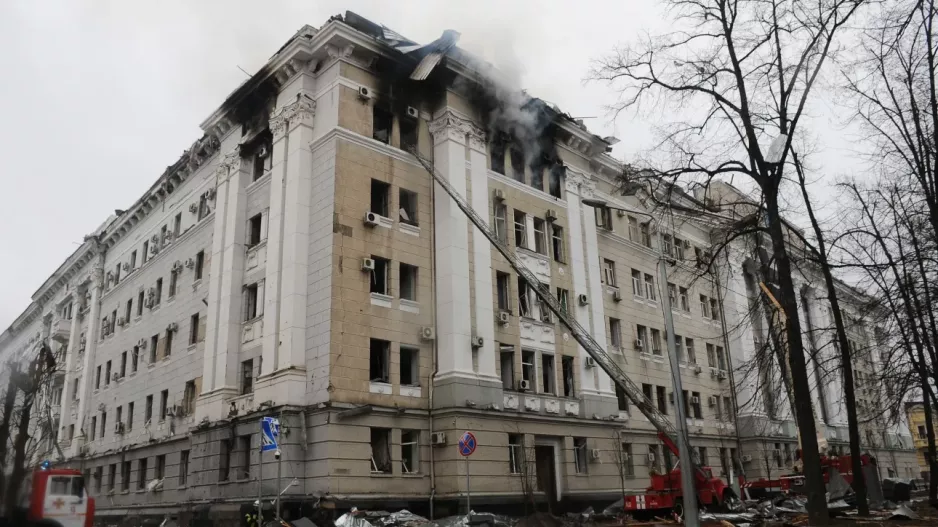 (Βίντεο) Ρωσική επίθεση με drone στο γραφείο του επικεφαλής της Υπηρεσίας Ασφαλείας της Ουκρανίας