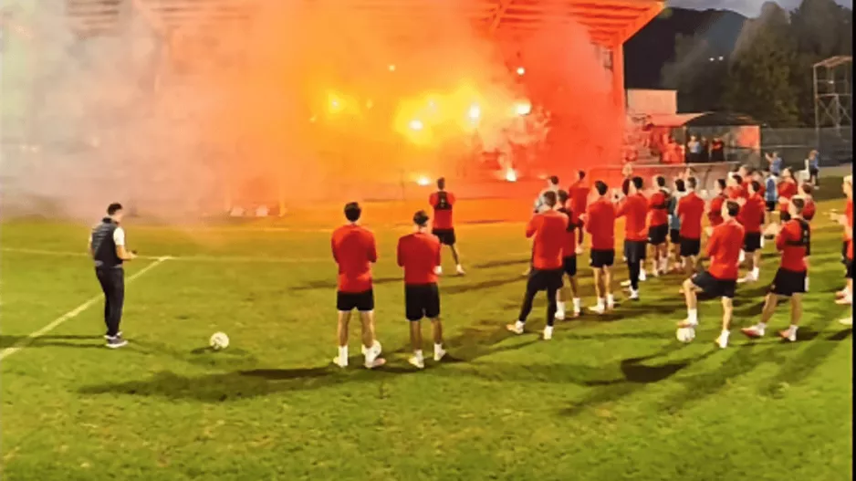 (Μαυροβούνιο-Κύπρος)/Bίντεο-Στο γήπεδο 50 οπαδοί 