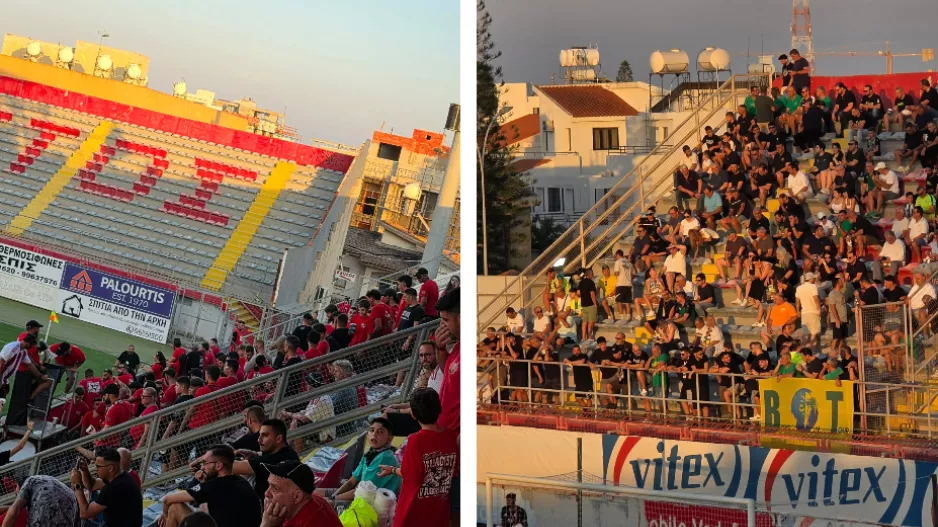 (ΦΩΤΟΡΕΠΟΡΤΑΖ) Ο κόσμος στο Νέα Σαλαμίνα-ΑΕΚ