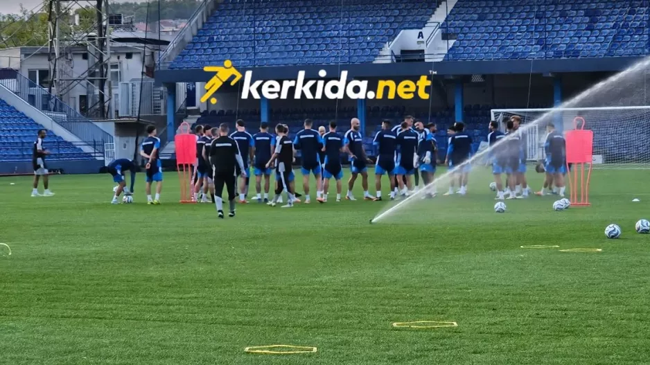 Η προπόνηση στο "Gradski Stadion Podgorica" (Φώτος/Βίντεο Kerkida)