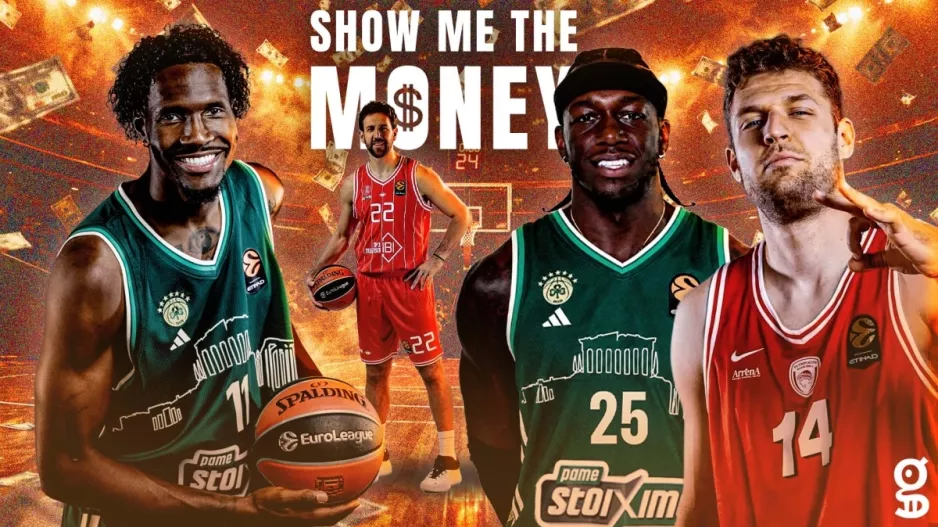 Τα «χρυσά» συμβόλαια της EuroLeague 2026-27: Τα 6 από τα 10 ανήκουν σε Παναθηναϊκό και Ολυμπιακό
