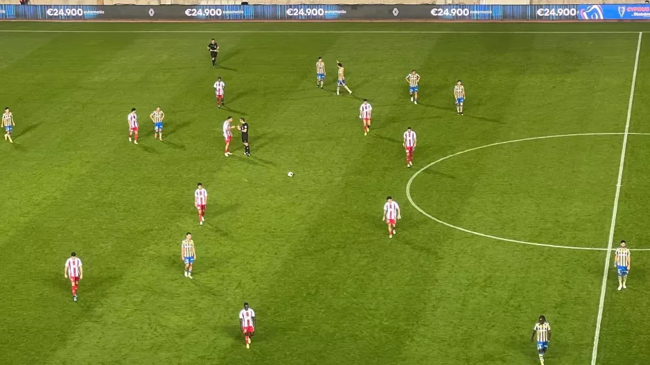 (LIVE/Ημίχρονο) ΑΠΟΕΛ 1-0 Νέα Σαλαμίνα