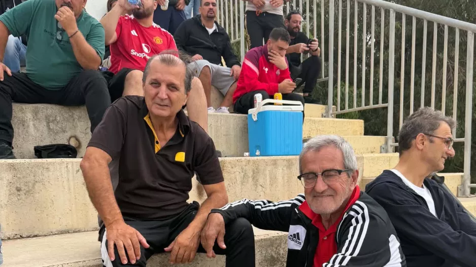 Νικολάκης Νικολάου και Ιβάν Ντισιάνσκι δίπλα στην "Αθάνατη"