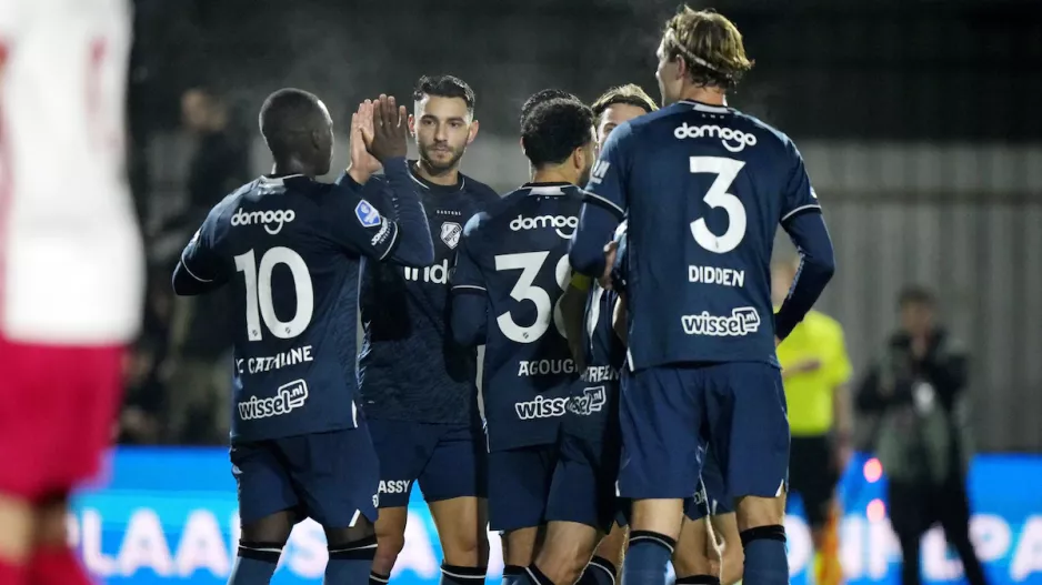 Nikolas met zijn eerste voor FC Utrecht!