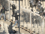 Ένταση στο ΟΑΚΑ: Οπαδοί του Παναθηναϊκού συγκρούονται με την αστυνομία (φώτος/βίντεο)