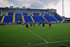 (ΦΩΤΟΣ) Προπόνηση στην Vivacom Arena