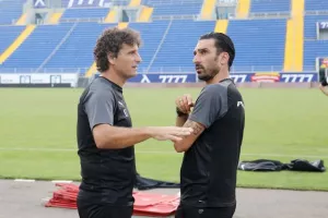 (ΦΩΤΟΣ) Προπόνηση στην Vivacom Arena
