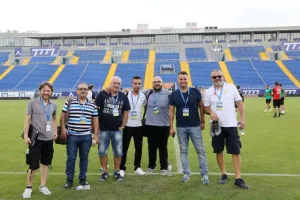 (ΦΩΤΟΣ) Προπόνηση στην Vivacom Arena