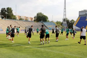 (ΦΩΤΟΣ) Προπόνηση στην Vivacom Arena