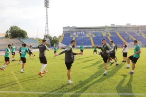 (ΦΩΤΟΣ) Προπόνηση στην Vivacom Arena