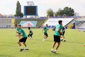 (ΦΩΤΟΣ) Προπόνηση στην Vivacom Arena