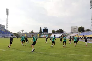 (ΦΩΤΟΣ) Προπόνηση στην Vivacom Arena