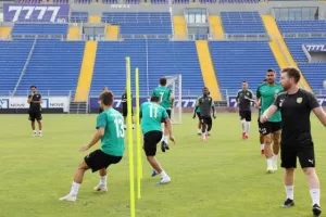 (ΦΩΤΟΣ) Προπόνηση στην Vivacom Arena