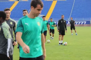 (ΦΩΤΟΣ) Προπόνηση στην Vivacom Arena