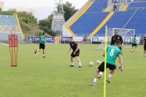 (ΦΩΤΟΣ) Προπόνηση στην Vivacom Arena