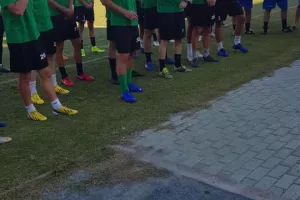Αγιασμός και προπόνηση (φώτος)