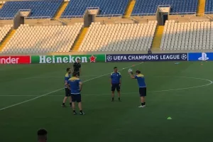 H προπόνηση του ΑΠΟΕΛ (φώτος)