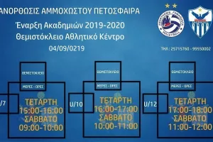 Έναρξη προπονήσεων για τα τμήματα υποδομής