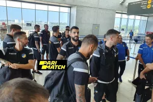 (ΦΩΤΟΣ) Η άφιξη της αποστολής του ΑΠΟΕΛ