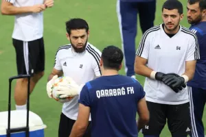 H προπόνηση των Αζέρων (φώτος)