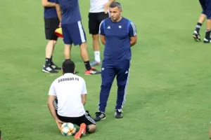 H προπόνηση των Αζέρων (φώτος)