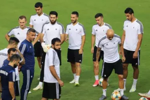 H προπόνηση των Αζέρων (φώτος)