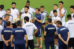 H προπόνηση των Αζέρων (φώτος)