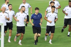 H προπόνηση των Αζέρων (φώτος)