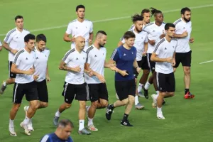 H προπόνηση των Αζέρων (φώτος)