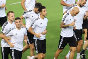 H προπόνηση των Αζέρων (φώτος)